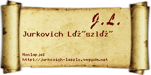 Jurkovich László névjegykártya